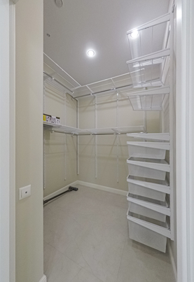 Проект просторной гардеробной